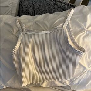 hollister white tank